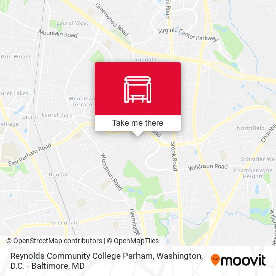 Reynolds Community College Parham map