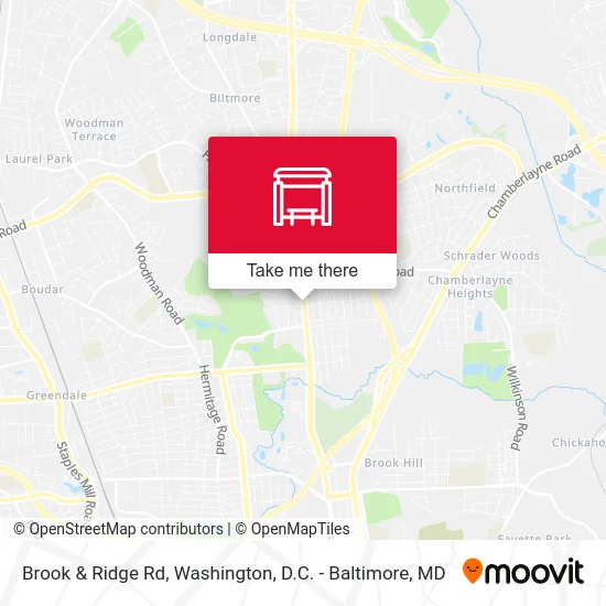 Brook & Ridge Rd map