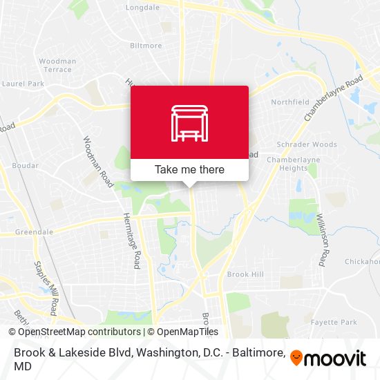 Brook & Lakeside Blvd map