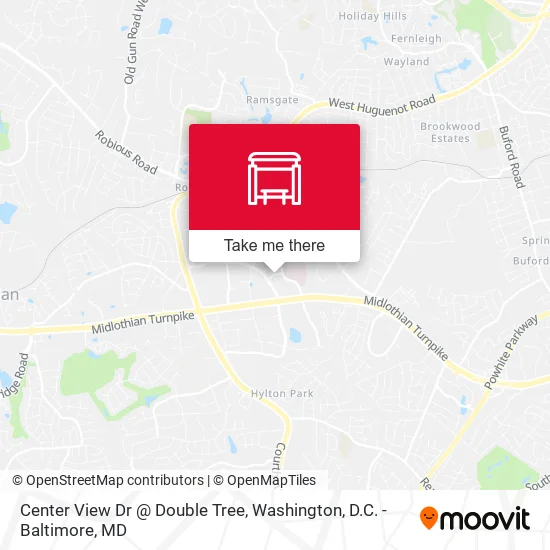 Center View Dr @ Double Tree map