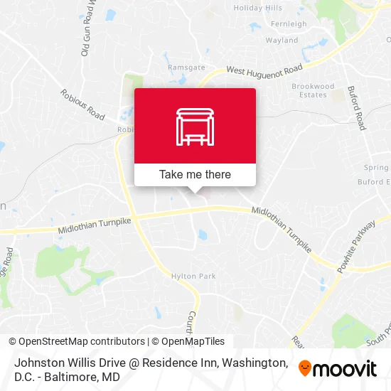 Johnston Willis Drive @ Residence Inn map