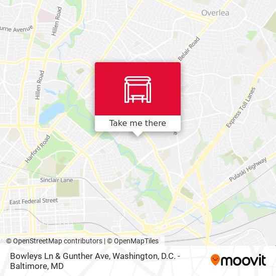 Bowleys Ln & Gunther Ave map