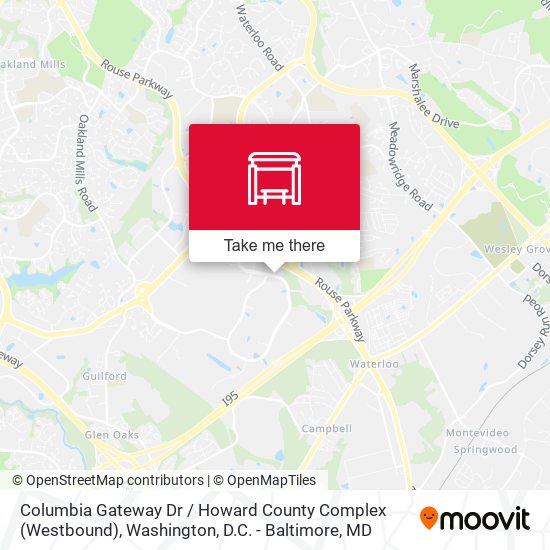 Columbia Gateway Dr / Howard County Complex (Westbound) map