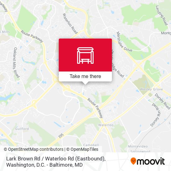 Lark Brown Rd / Waterloo Rd (Eastbound) map