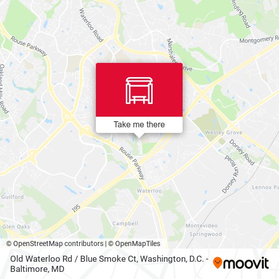 Old Waterloo Rd / Blue Smoke Ct map