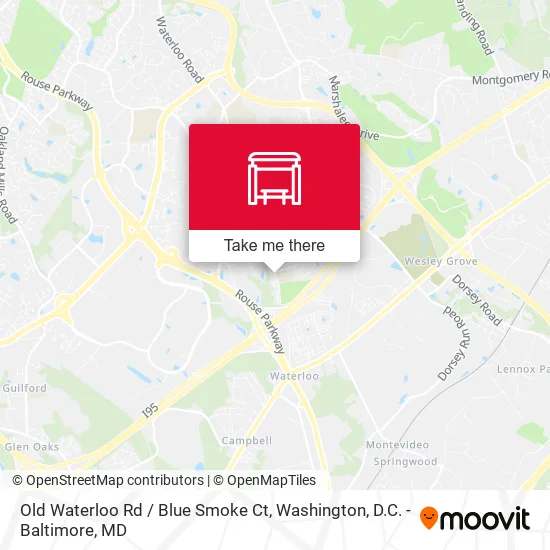 Old Waterloo Rd / Blue Smoke Ct map