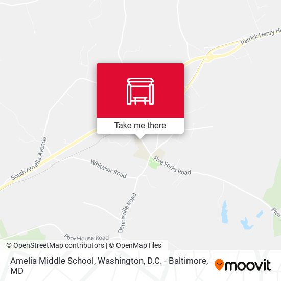 Mapa de Amelia Middle School