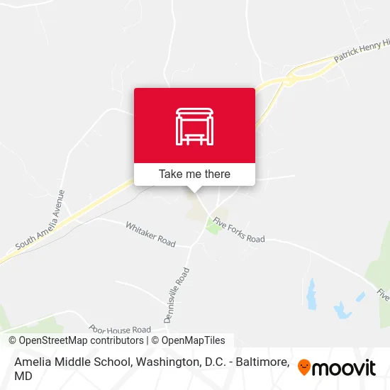Amelia Middle School map