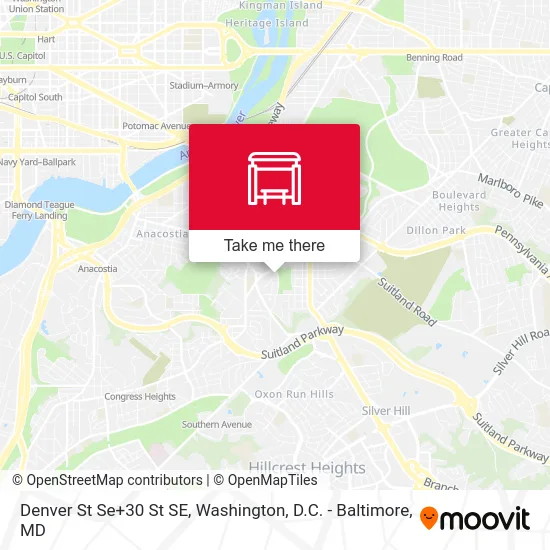 Denver St Se+30 St SE map