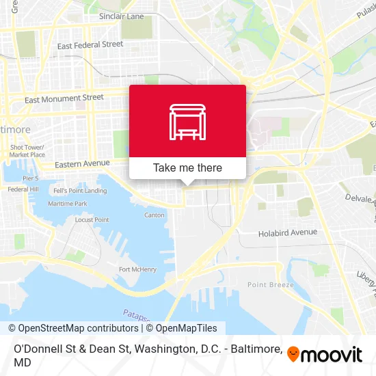 O'Donnell St & Dean St map