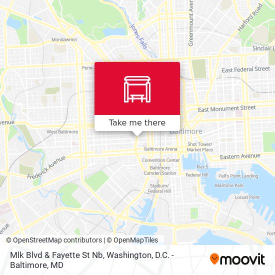 Mlk Blvd & Fayette St Nb map