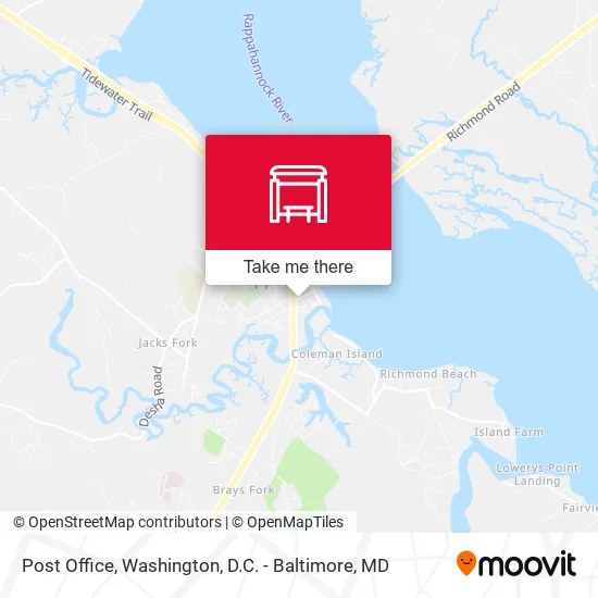 Post Office map