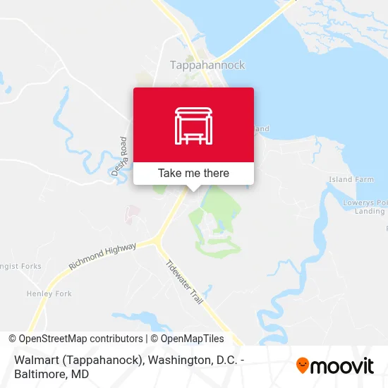 Walmart (Tappahanock) map