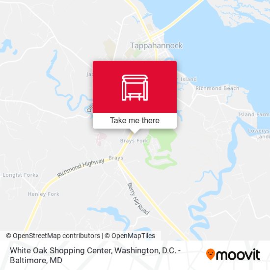 White Oak Shopping Center map