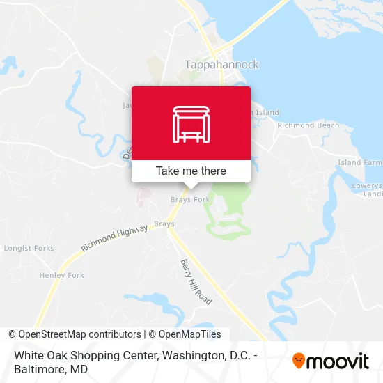 White Oak Shopping Center map