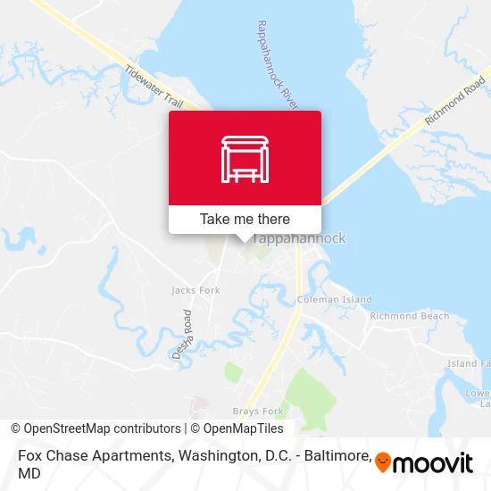 Fox Chase Apartments map