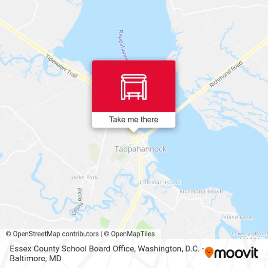 Essex County School Board Office map