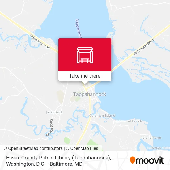 Essex County Public Library (Tappahannock) map