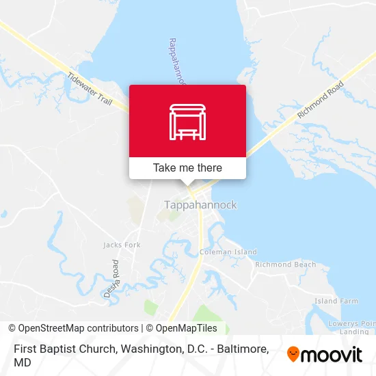 First Baptist Church map