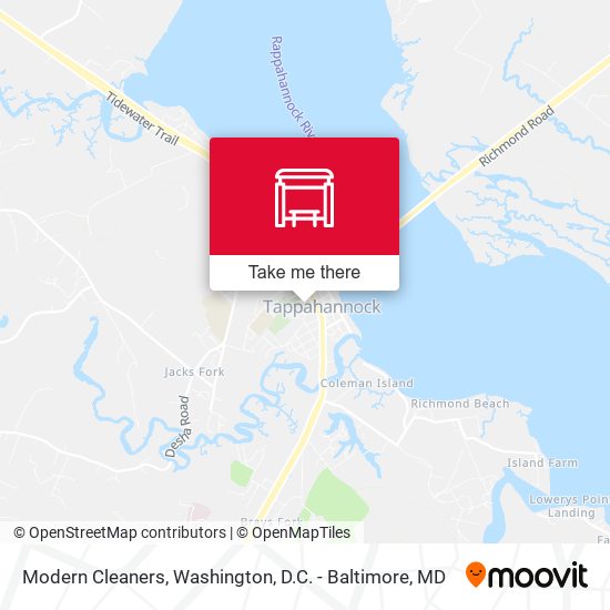 Modern Cleaners map