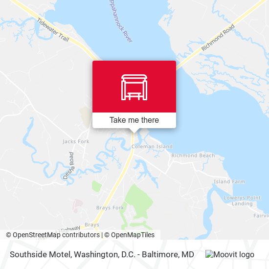 Southside Motel map