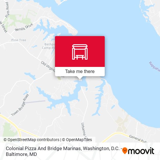 Mapa de Colonial Pizza And Bridge Marinas