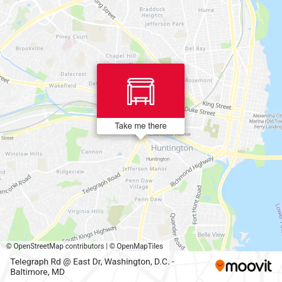 Mapa de Telegraph Rd @ East Dr