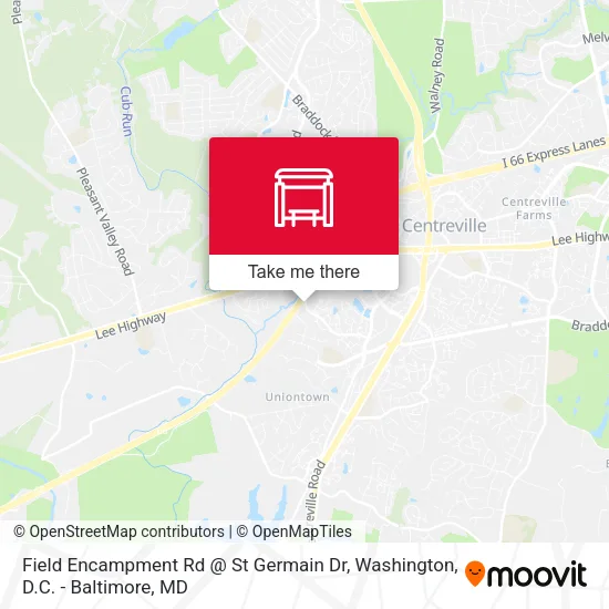 Field Encampment Rd @ St Germain Dr map