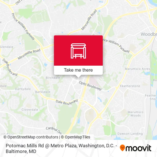 Mapa de Potomac Mills Rd @ Metro Plaza