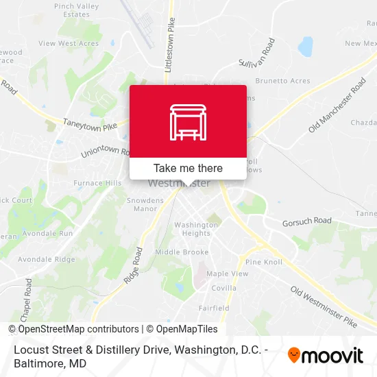 Locust Street & Distillery Drive map