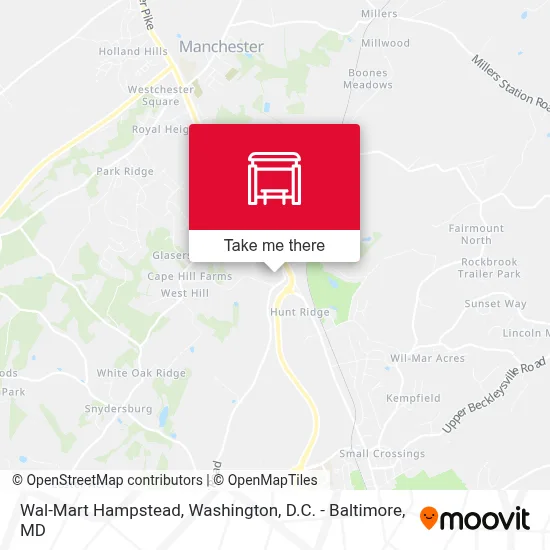 Wal-Mart Hampstead map