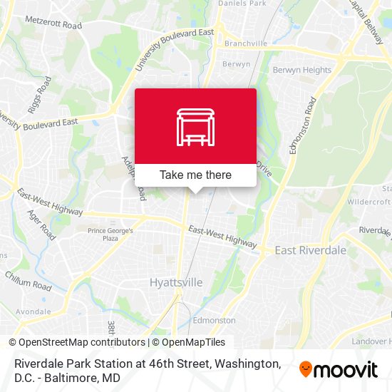 Riverdale Park Station at 46th Street map