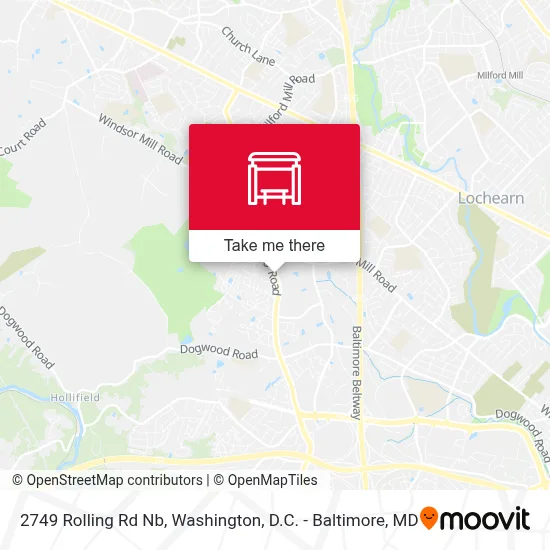 2749 Rolling Rd Nb map