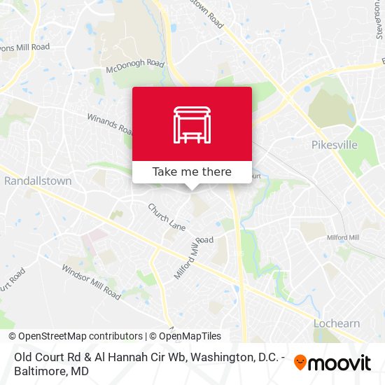Mapa de Old Court Rd & Al Hannah Cir Wb