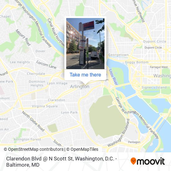 Clarendon Blvd @ N Scott St map