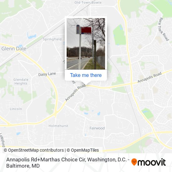 Mapa de Annapolis Rd+Marthas Choice Cir