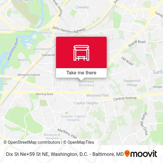 Dix St Ne+59 St NE map