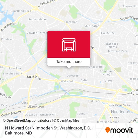 Mapa de N Howard St+N Imboden St