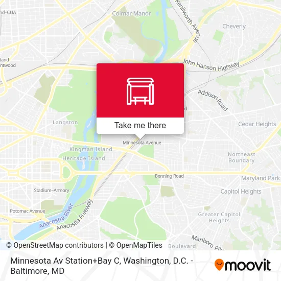 Minnesota Av Station+Bay C map
