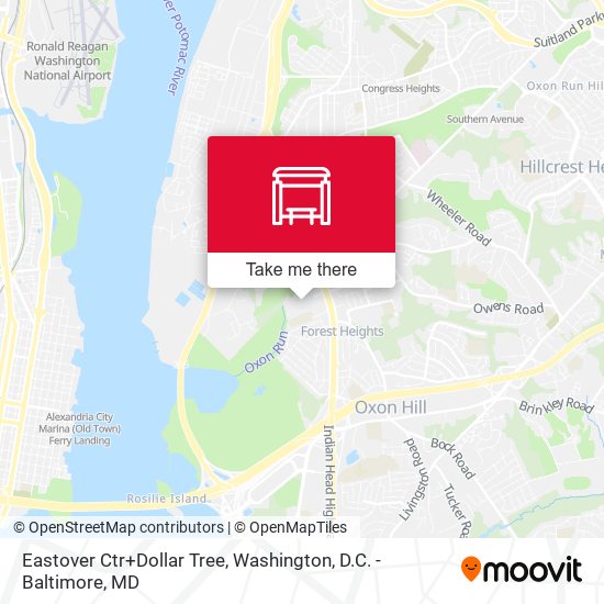 Mapa de Eastover Ctr+Dollar Tree