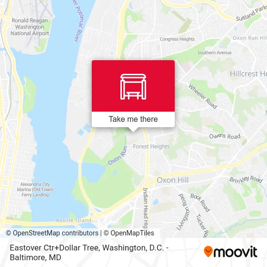 Eastover Ctr+Dollar Tree map