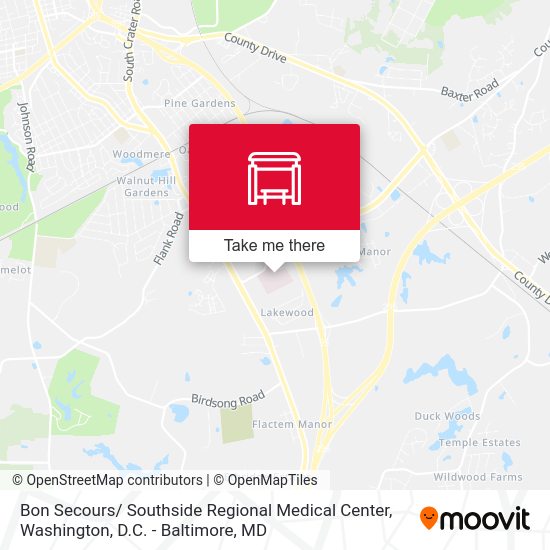 Bon Secours/ Southside Regional Medical Center map