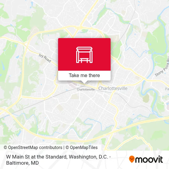 W Main St at the Standard map