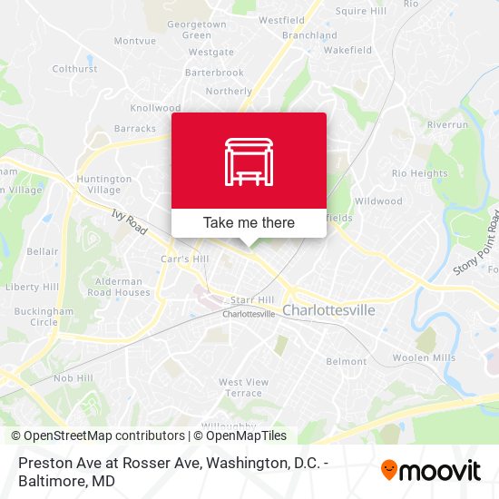 Preston Ave at Rosser Ave map