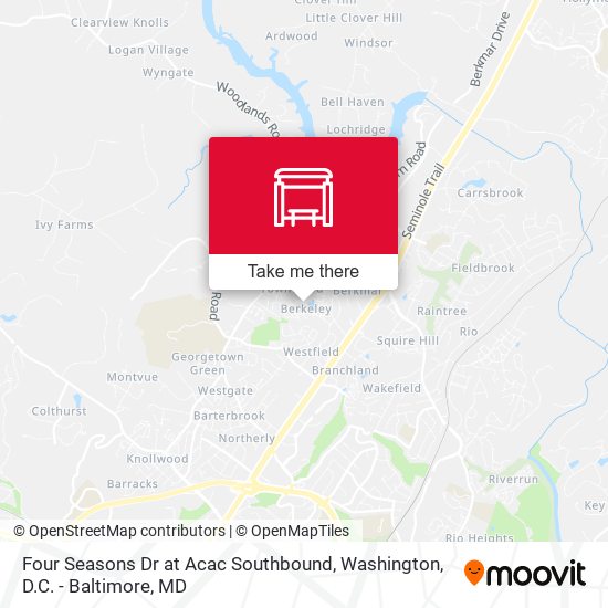 Mapa de Four Seasons Dr at Acac Southbound