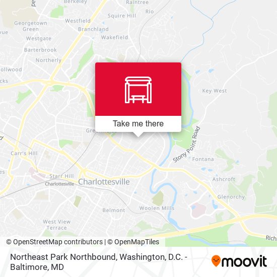 Northeast Park Northbound map