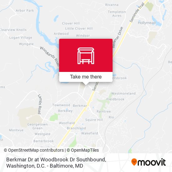 Berkmar Dr at Woodbrook Dr Southbound map