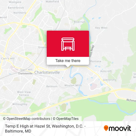 Temp E High at Hazel St map
