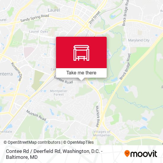 Contee Rd / Deerfield Rd map