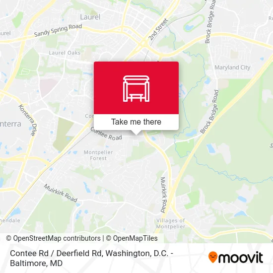 Contee Rd / Deerfield Rd map